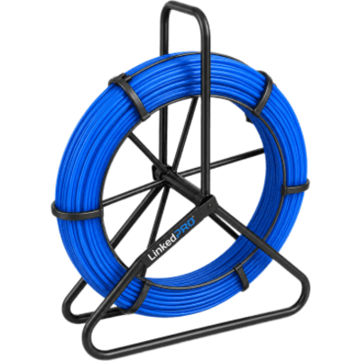 Guía de Jalado de Cables Tipo Cobra / Diámetro de 6mm x 100 metros / Fibra de Vidrio de Gran Resistencia a la Tensión