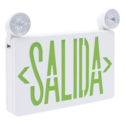 Letrero de Emergencia LED DUAL / Luz de Salida y Emergencia Integrada / Montaje Universal Pared-Lateral-Techo / Doble Voltaje 120-277 VAC / Batería 6V 4.5Ah / 3W Bajo Consumo - Imagen 4