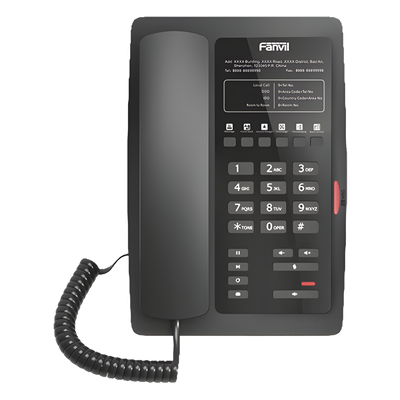 Teléfono IP para Hotelería, profesional con 6 teclas programables para servicio rápido (Hotline), plantilla personalizable con PoE - Imagen 3