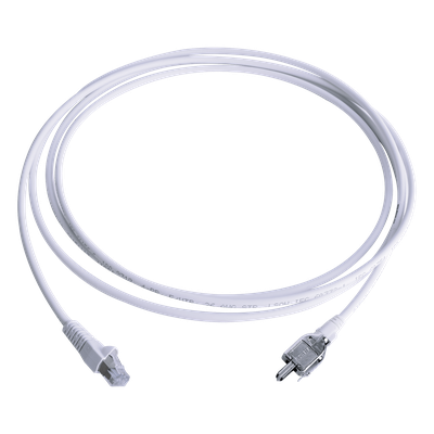 Patch Cord TERA Cat5e 10/100BASE-T, de 2 Pares y Conector Modular, LS0H, Color Blanco, 3 Metros (9.84 Pies)
