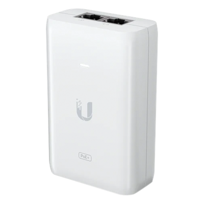 Adaptador PoE Ubiquiti (48 VDC, 0.65A) puerto Gigabit, ideal para equipos UniFi