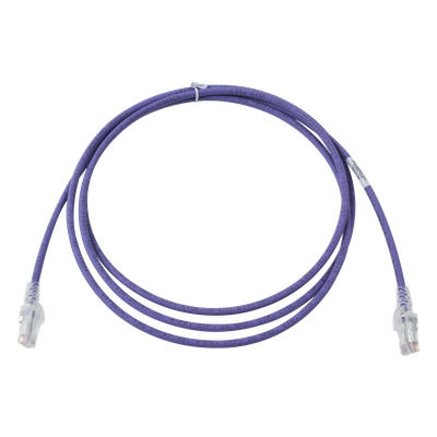 Patch Cord MC6 Modular Cat6 UTP, CM/LS0H, 2.13 Metros (7 Pies), Color Violeta, Versión Bulk (Sin Empaque Individual)