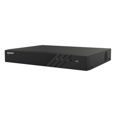 DVR 16 Canales TURBOHD + 16 Canales IP / 8 Megapixel (4K) / Audio Bidireccional/ ACUSENSE / 1 Bahía de Disco Duro / Salida de Video en 4K / H.265+