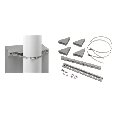 Kit de Montaje en Poste para Gabinete Concept de 20 Pulgadas (508 mm) de Ancho, Acero Gris - Imagen 3