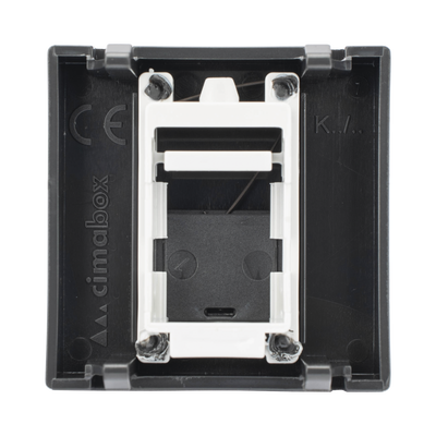 Módulo de Placa Plana / 1 Espacio Jack Keystone / Guardapolvo Integrado / 45 × 45 mm / 8.5 mm Profundidad / Compatible Cajas Teleblock y Ofiblock - Imagen 3