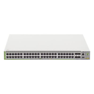 Switch PoE+ Administrable CentreCOM GS980M, Capa 3 de 48 puertos 10/100/1000Mbps + 4 SFP Gigabit, 740 W - Imagen 3