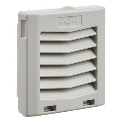 Rejilla de Escape para Ventilador con Filtro HG / Protección IP54 / Compatible con Ventiladores HF05 de 5 in (127 mm) / De Plástico / Color Gris Claro