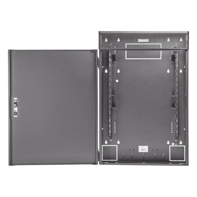 Gabinete de Montaje en Pared TrueEdge™, Con 3 UR para Equipo Activo y 3 UR para Paneles de Parcheo, Fabricado en Acero, Color Negro - Imagen 4