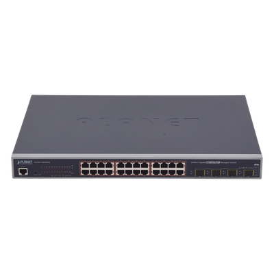 Switch Administrable L2+ de 24 puertos 10/100/1000T PoE+ con 4 puertos combo TP/SFP Gigabit - Imagen 3