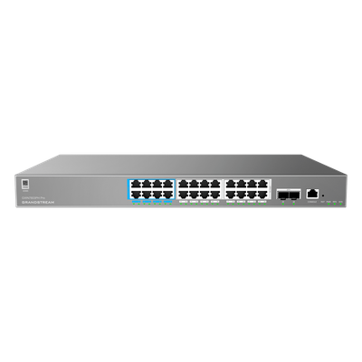 Switch de Red Empresarial L2++ / Serie GWN7800 Pro / 24 Puertos Gigabit PoE 400W / 2 SFP+ / Gestión Cloud GDMS / VLAN 4K / QoS Avanzado / Seguridad Integral - Imagen 3