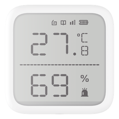 (AX PRO) Detector de Temperatura y Detector de Humedad Inalámbrico / 2.7" de Tamaño / Uso en Interior / Rango de Detección desde  -35°C hasta 99°C
