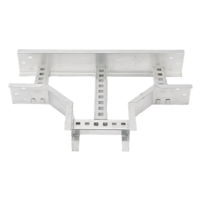 Derivación "T" Horizontal de Aluminio Perfil Z / Peralte 3 1/4" / Ancho 6"/ Radio 8" / Incluye Tornillería (CHTHEZ314R8X6AK)