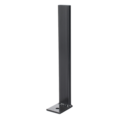 Pies Base para Escalera Tubular de 1.5" de Peralte y 12" de Ancho, Acabado con Pintura Epóxica Color Negro, Ideal para la Fijación de la Estructura al Suelo o Superficies de Apoyo - Imagen 4