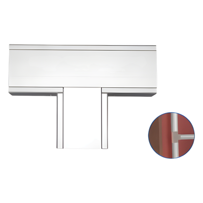Accesorio en "T" de Aluminio,  para canaleta INKA151 (8440-81001)
