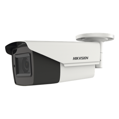 Bala TURBOHD 4K (8 Megapixeles) / Lente Mot. 2.7 a 13.5 mm / IR EXIR Inteligente 80 mts / Exterior IP67 / Soporta 12 Vcc & 24 VCA / dWDR