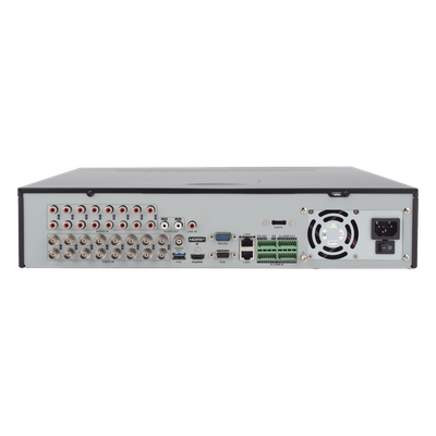 DVR 16 Canales TurboHD + 8 Canales IP / 3K / 5 Megapixel / 8 Bahías de Disco Duro / 16 Entradas de Audio Fisicas (Microfono por Separado) / Audio por coaxitron / Acusense / 16 Entradas de Alarma / POS / H.265+ - Imagen 5