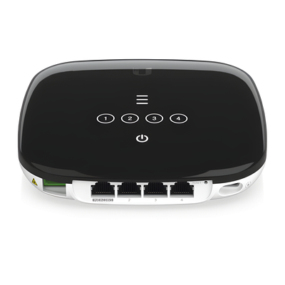 UFiber WiFi 6 GPON CPE con WiFi 802.11ax + 4 puertos GbE LAN y 1 puerto GPON WAN