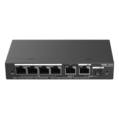 Switch Administrable Cloud 4 puertos Gigabit PoE+, 1 LAN Gigabit y 1 SFP, 54W - Imagen 3