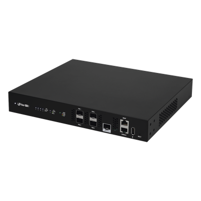 UFiber GPON OLT, Terminal de línea óptica hasta 512 ONUs concurrentes, con 4 puertos SFP GPON + 1 puertos SFP+ 10 G