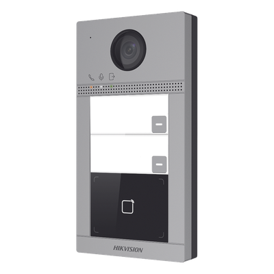 Videoportero IP 2 Megapixel / Llamada y Apertura Remota desde App Hik-Connect (requiere monitor) / PoE / Exterior IP65 + Antivandalico IK08 / 2 Departamentos / Apertura con Tarjeta / Soporta 2 Puertas y hasta 6 Monitores - Imagen 5