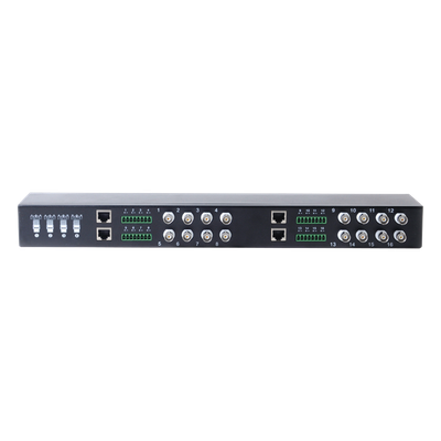 (TRANCEPTOR) RECEPTOR DE VIDEO PASIVO DE 16 CANALES / Resolución 4K / Compatible con cable UTP Cat 5e/6 / Compatible con HD-TVI/CVI/AHD/CVBS / TODO INCLUIDO PARA RACK / Protección Interconstruida contra sobretensión. - Imagen 3