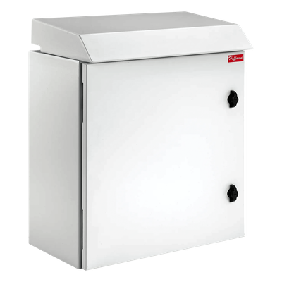 Gabinete Rack 19 UR ProTek Tipo 3R Exterior con Ventiladores y Termostato / 92.2 cm x 60 cm x 61 cm / Acero Gris RAL 7035