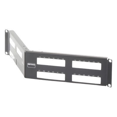 Patch Panel MAX Modular (vacío), de 48 Puertos, Angulado, 2UR - Imagen 4