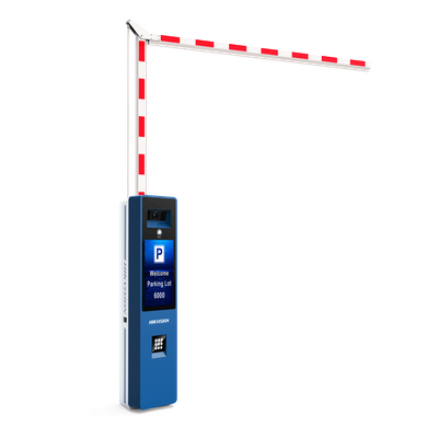 Barrera Vehicular IZQUIERDA Todo en Uno / Brazo Articulado Incluido de 4 mts / Cámara ANPR Integrada / Boton de Ayuda / Pantalla LCD / Apertura en 4 segundos 
