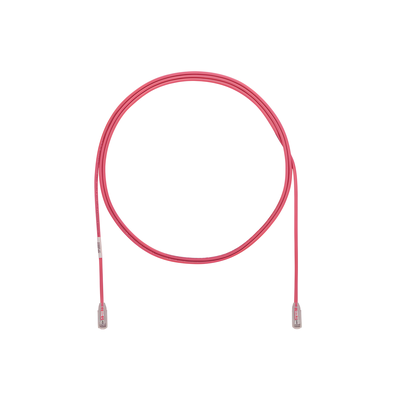 Cable de Parcheo TX6, UTP Cat6, Diámetro Reducido (28AWG), Color Rosa, 3.05 Metros (10 Pies)