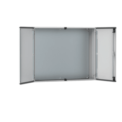 Gabinete de Doble Puerta MAD / 800 x 1200 x 300 mm (31.5 x 47.24 x 11.81 in) / NEMA Tipo 12 / IP55 / IK10 / Acero Dulce / Placa de Montaje Incluida / Gris Claro RAL 7035 - Imagen 3