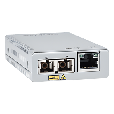 Convertidor de medios Gigabit Ethernet a fibra óptica, conector SC, multimodo (MMF), distancia de 220 hasta 500 m