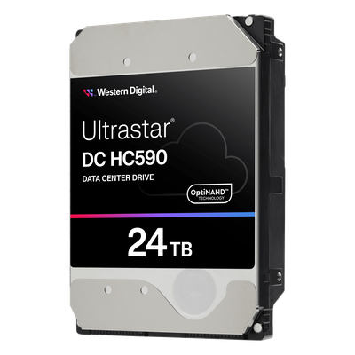 Disco Duro Empresarial WD Ultrastar DC HC590 / 24TB / SATA 6Gb/s / 7200 RPM / OptiNAND / CMR / HelioSeal