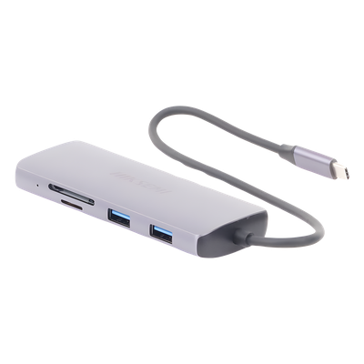 Hub USB-C 8 en 1 / HDMI 4K / 3x USB 3.0 + 1x USB 2.0 / SD + Micro SD / PD 100W / Aleación de Aluminio - Imagen 6