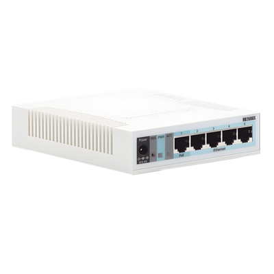 Switch Mikrotik 5 puertos Gigabit Ethernet y 1 SFP - Imagen 4