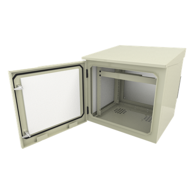 Gabinete para Poste/Torre/Pared de Exterior con Ventiladores y Termostato con Rack de 19" de 9 U. - Imagen 3