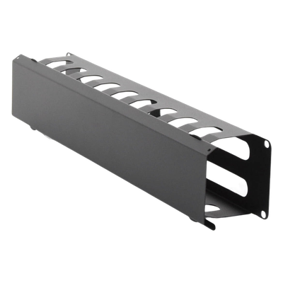 Organizador de Cables Horizontal de 2U para Rack de 19" con Cubierta Metálica - Imagen 3