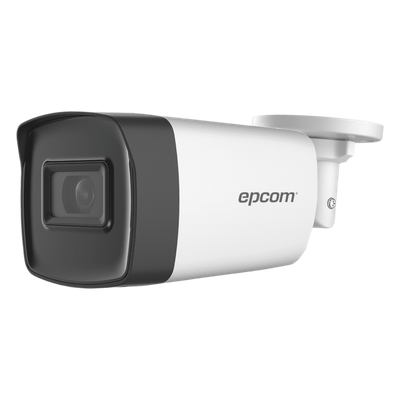 Bala TURBOHD 2 Megapíxeles (1080p) / Lente 3.6 mm / Exterior IP67 / 80 mts IR EXIR / dWDR / 4 Tecnologías