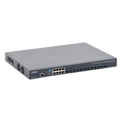Switch Administrable Capa 3, 12 Puertos SFP de 10G, 8 Puertos 10/100/1000T, Con Alimentación Redundante (2 Fuentes de Alimentación AC). - Imagen 4