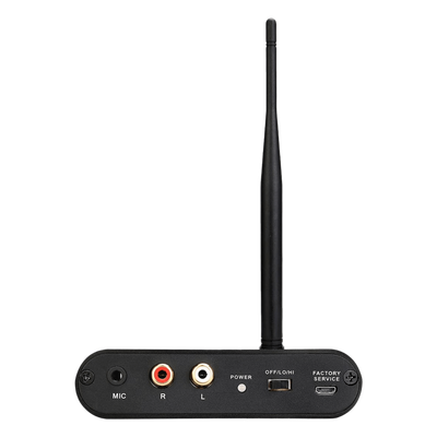 Transmisor Inalámbrico Silent Disco / Sonido HiFi de Alta Fidelidad / Entrada de Micrófono y RCA / Batería 1000 mAh / Alcance 300 m (984 ft) / Portátil y Duradero