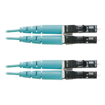 Jumper de Fibra Optica Multimodo 50/125 OM3, LC-LC Duplex, OFNR (Riser), Color Aqua, 3 Metros (9.84 Pies) - Imagen 3