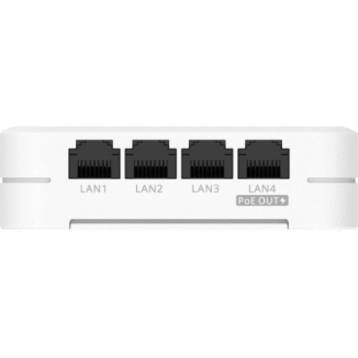 Access Point Wall-Plate Wi-Fi 6 / Doble Banda 2.4 GHz y 5 GHz / 4 Flujos Espaciales MU-MIMO / Velocidad 2.976 Gbps / 1 Puerto 2.5GBASE-T / 4 Puertos 10/100/1000BASE-T / PoE-in y PoE-out / Gestión Cloud / IP41 / Montaje en Pared - Imagen 4
