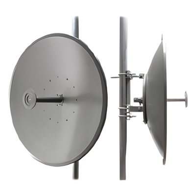 Antena para enlaces Carrier Class Polaridad Sencilla, Frec. 4.9 - 5.9 GHz Ganancia 32 dBi, 