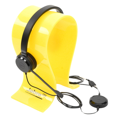 Jabra Evolve 30 Duo con conexión USB / 3.5mm, micrófono con cancelación de ruido y controlador en el cable con botones e indicadores LED (5399-829-309) - Imagen 7