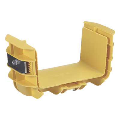 Union Recta "Cople", Para Canaleta FiberRunner™ 6X4, Color Amarillo - Imagen 3