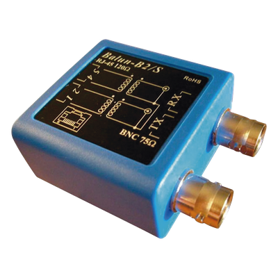 Balun E1 -Adaptador BNC hembra 75 ohms a jack RJ45 120 ohms 