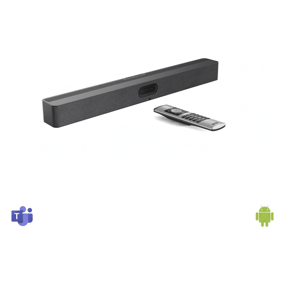 Barra de Videoconferencia Yealink A50 para Salas Medianas y Grandes Compatible con Microsoft Teams Rooms, Zoom Rooms, RingCentral Rooms y BYOD - Incluye Control Remoto VCR11