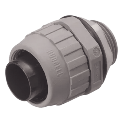 Conector Recto de Nylon de 1/2" para Tubería Liquidtight Polytuff.
