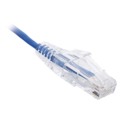 Cable de Parcheo Slim UTP Cat6 - 2 Metros (6.56 Pies) Azul Diámetro Reducido (28 AWG) - Imagen 3