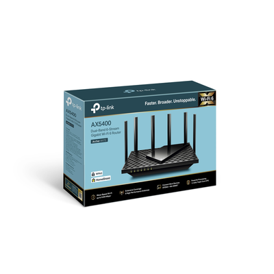 Router WiFi 6 Doble Banda / AX5400 MU-MIMO 4X4 y OFDMA / 1 puerto WAN 10/100/1000 Mbps / 4 puertos LAN 10/100/1000 Mbps / 1 puerto USB 3.0 / 6 potentes antenas / Administración App (Tether) o Página web / Protección HomeShield - Imagen 5