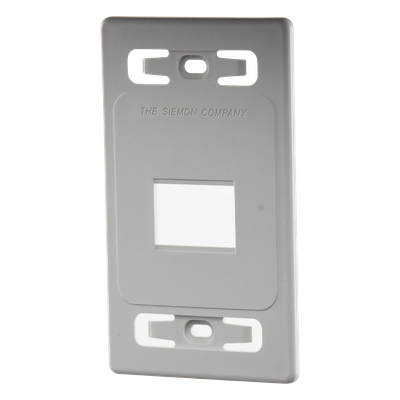 Placa de Pared Modular MAX, de 2 Salidas, Color Blanco